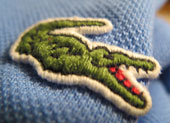 Lacoste branded his polo shirts with a small crocodile emblem after his nickname "the crocodile".