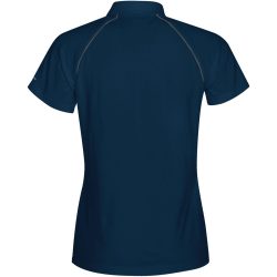 IPS-4W-Stormtech Ladies Piranha Polo Shirt True Navy Grey Back