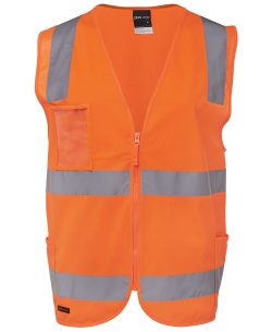 Hi-Vis (D+N) Zip Front Safety Vest