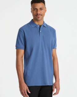 P02 Identitee Mens Venice Polo Shirt Azure Blue hero 1