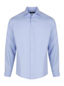 Identitee-W78-Kingston-Mens-LS-Shirt-Sky Blue
