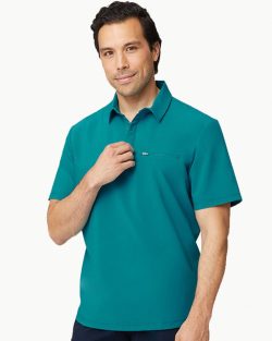 City-Collection-Unizex-Active-Fit-CA4T-SS-Polo-teal
