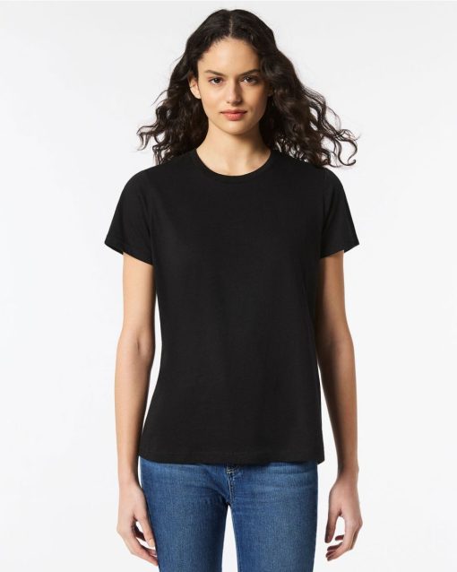 Gildan-Softstyle-65000L-Mid-weight-womens-t-shirt-short-sleeve-modern-classic-fit-pitch-black