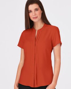 2288-City-Collection-Envy-Blouse-Womens-SS-Tangerine